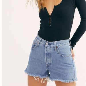 Levi’s 501 High Rise Denim Shorts